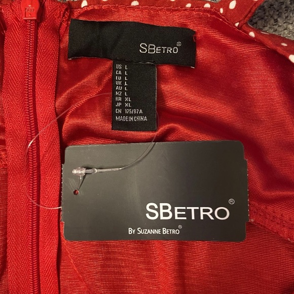 HP!~Red with white polka dots ruffled dress - NWT - Picture 3 of 6